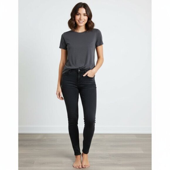 Garage Women’s Jeans High Rise Waist Jegging Stretch Denim Zipper Black Size 5 - Picture 3 of 10